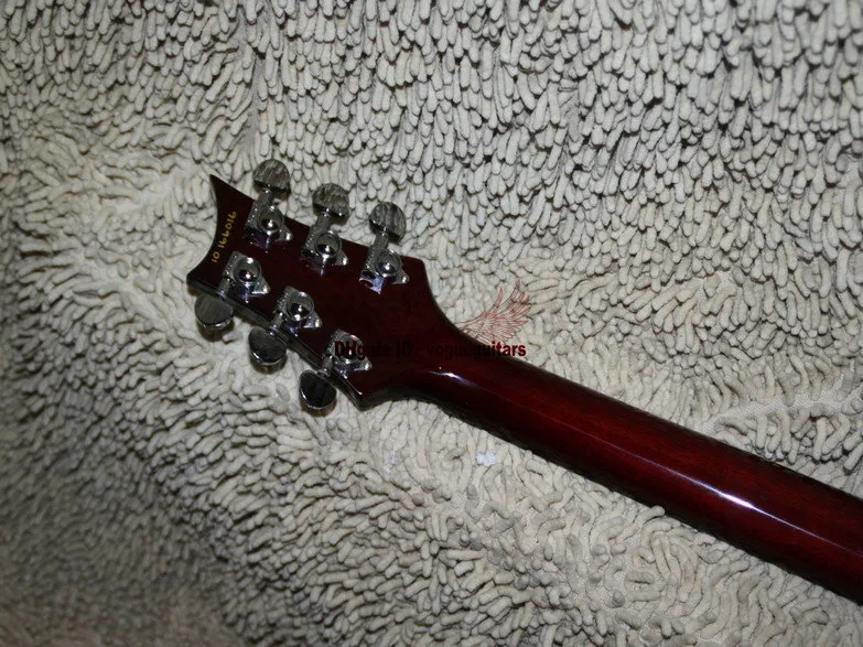 Reliure de couleur de guitare électrique jazz à corps creux personnalisée dans des guitares cerises noires de Chine Livraison gratuite