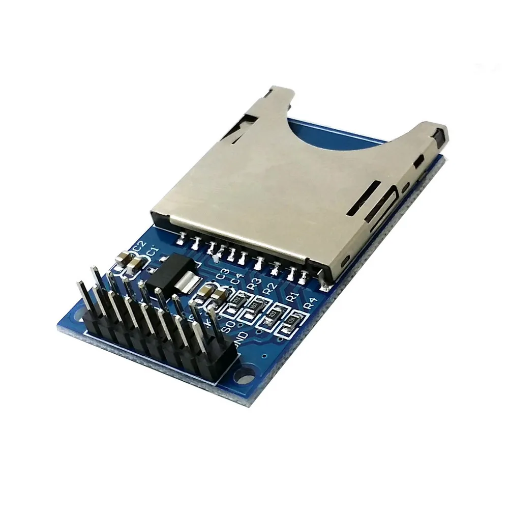 1 Pc SD Card Módulo Slot Soquete Leitor Para Arduino ARM MCU Ler E Escrever B00215 BARD