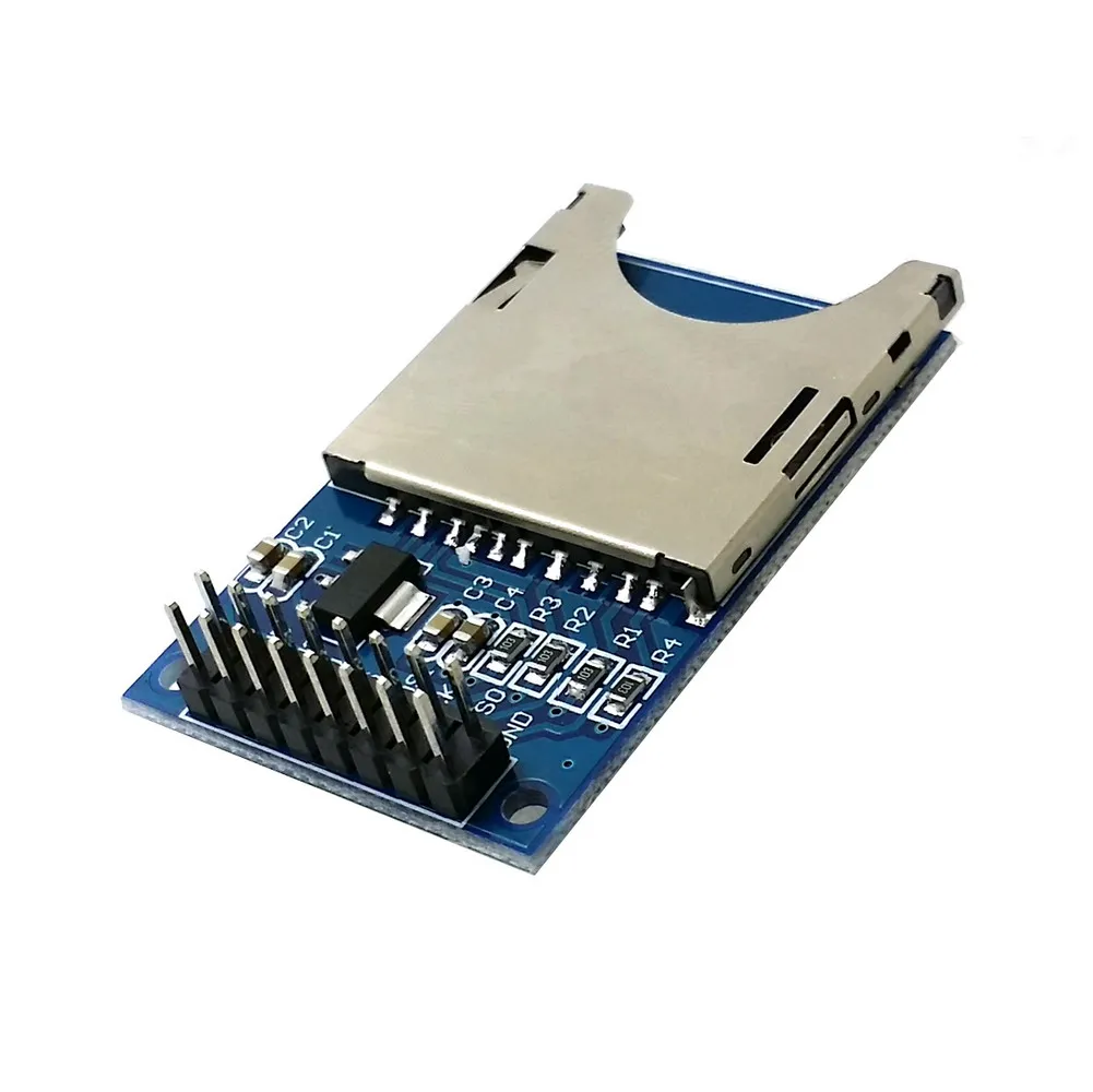 Arduino ARM MCU Için 1 Adet SD Kart Modülü Yuvası Soket Okuyucu Okuma ve Yazma B00215 BARD