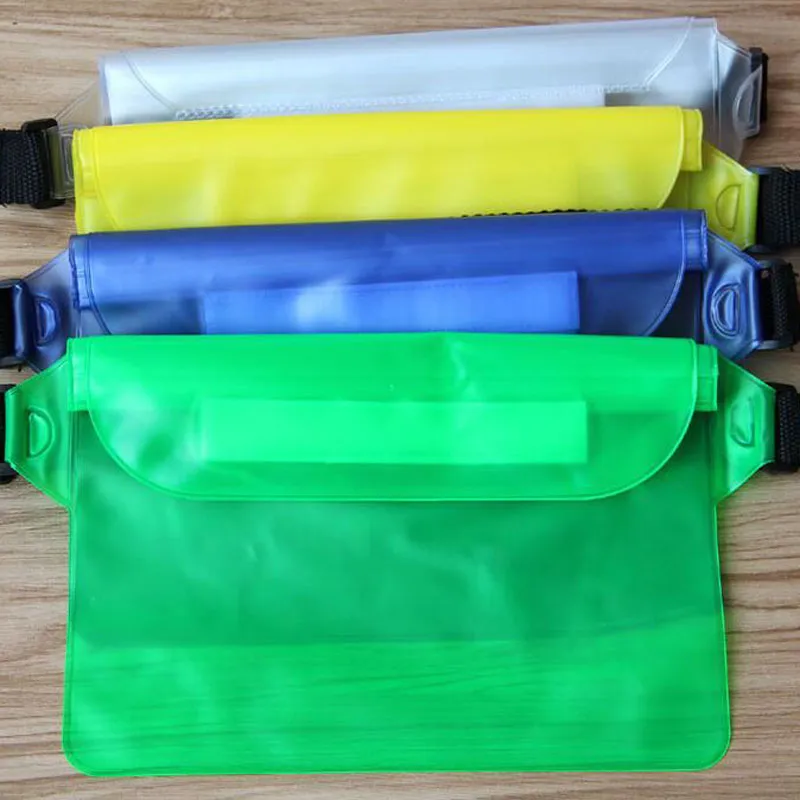 Atacado PVC natação Waterproof Bolsas Bolsa de Cintura Sacos externas Underwater seco bolso de cobertura para celulares