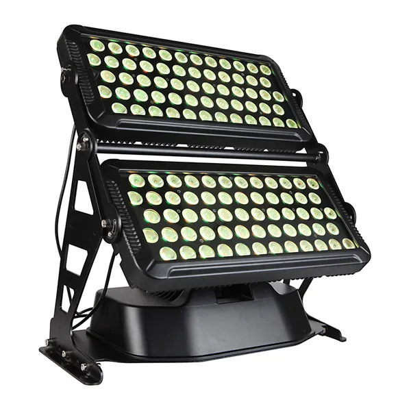 Gratis frakt Högkvalitativ 120x18W Silent IP65 Vattentät RGBAW UV 6IN1 Hög Power LED Väggbricka Utomhus LED Lyser med Flight Case