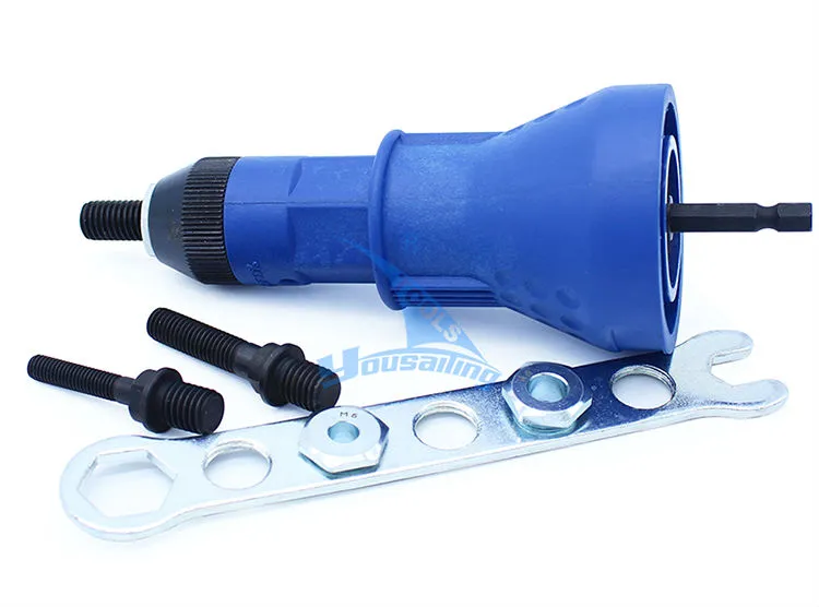 Juego De Adaptadores Para Taladro - Convierte Tu Taladro En Remachador De Tuercas | Incluye Cabezales Para Tuercas M3, M5, M6, M8, M10