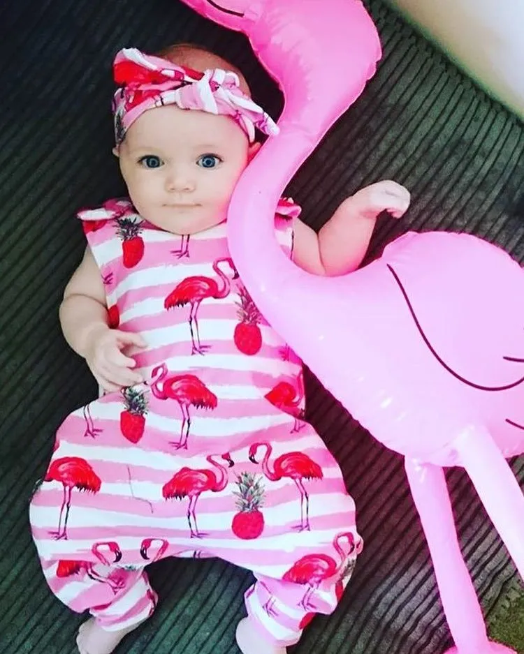 Conjunto de bebé recién nacido Flamingo