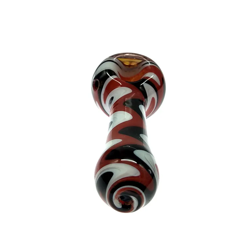 New Arrival: Stylish 4.3-Inch Colorful Spoon Glass Smoking Pipes - Handcrafted Glass Hand Pipe