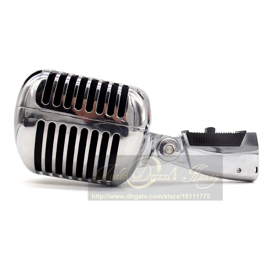 Professional Silver 55SH Series II Retro Classic Dynamic Vintage Wired Microphone Old Style Vocal Mic för KTV Karaoke Studio Recor7337677