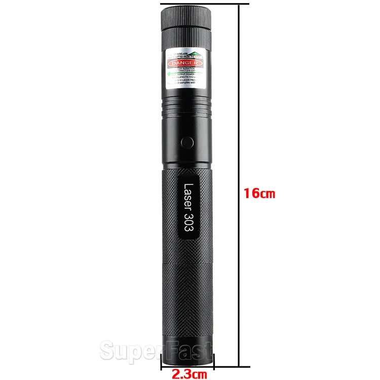 Hög Power Laser 303 Green Laser Pointer Pen Justerbar Focus Matchs Laser Light i Retail Box DHL Gratis frakt