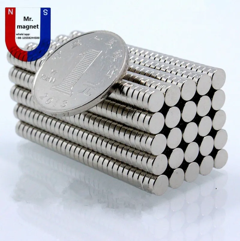 500 pezzi di alta qualità 5mm x 2mm d5x2mm 5x2 52 d52 5x2mm 52mm 5mmx2mm n35 terre rare ndfeb magnete