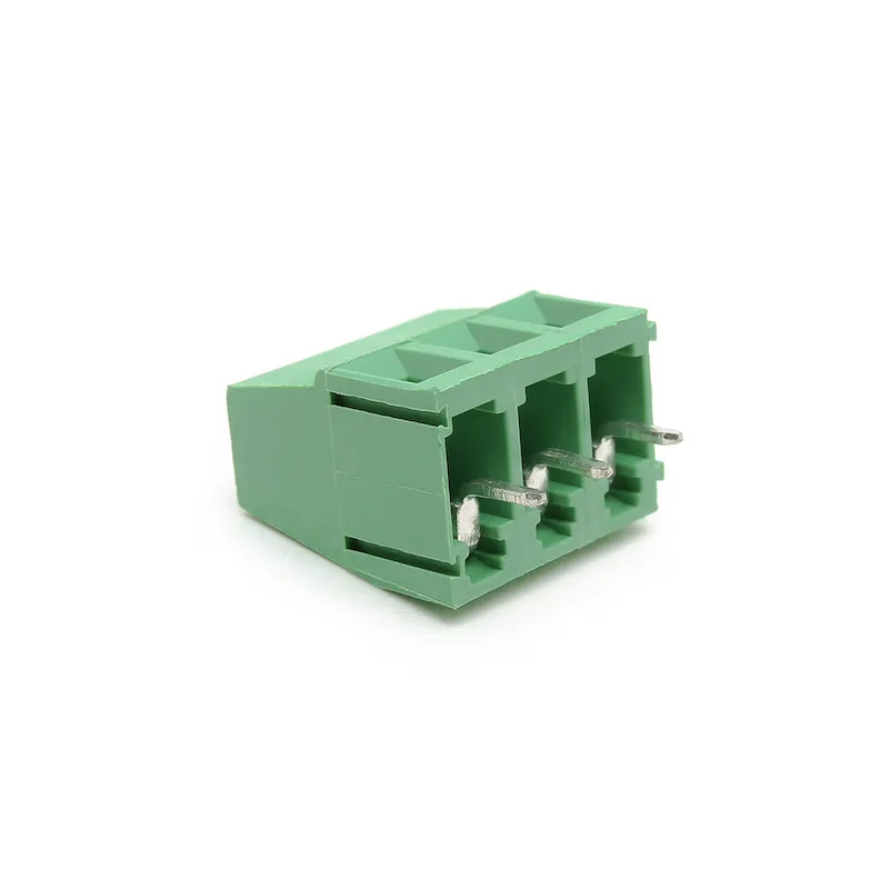 Suyep 3-poliger Schraubklemmenblock-Anschluss, 300 V, 10 A, 5,0 mm, KF128-5.0-3P, grünes Eisen