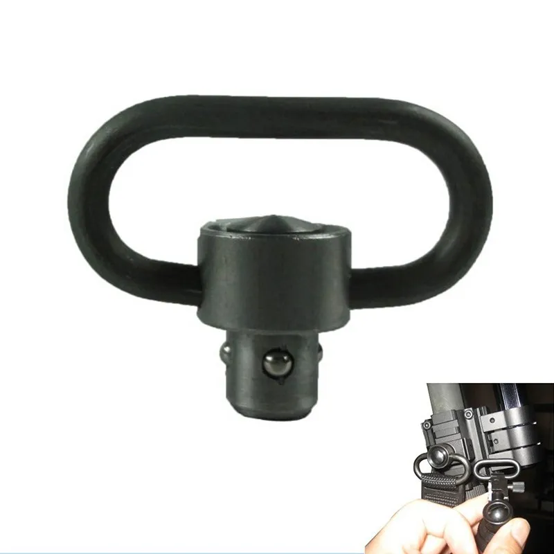 AirSoft Accessories QD Heavy Duty Quick Release Detach drukknop Sling Swivel Adapter Set Picatinny Rail Mount Base 20 mm Connecting Sling Ring