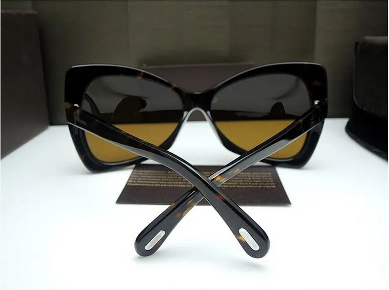 새로운 최고 품질의 TF0175 망 선글라스 남자 태양 안경 여성 선글라스 패션 스타일은 눈을 보호합니다. Gafas de sol Lunettes de Soleil
