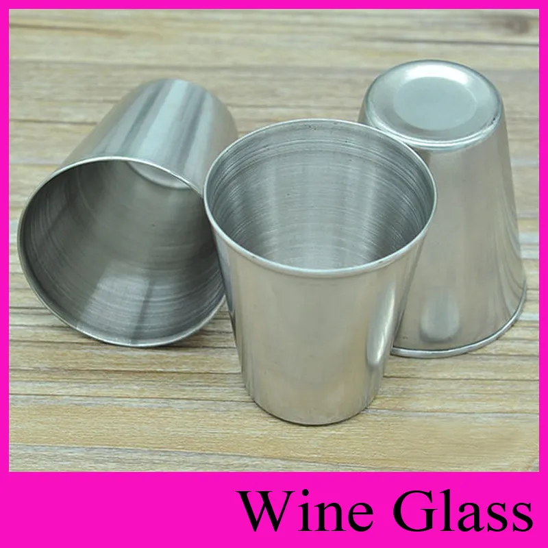 4 Size MINI S M L Wine Glass Hip Flasks Stainless Steel Cup for Spirit Drinking Vessel Drunkard Whisky Stoup Beer Mug Wineglass Oxhorn Flask