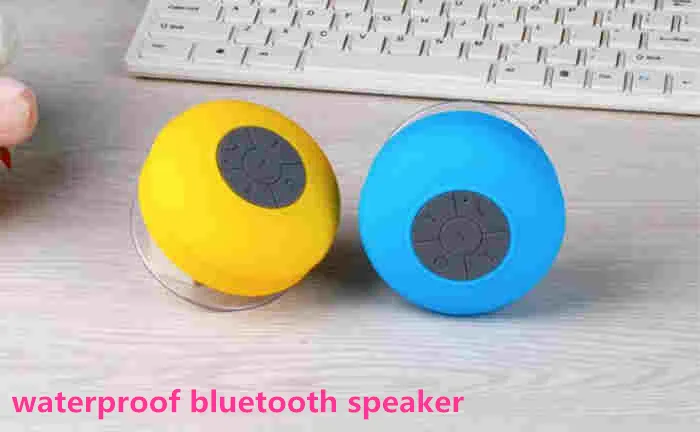 Portable Waterproof speaker Wireless Bluetooth Speaker Shower Handsfree Mic Suction Chuck Speaker Portable mini MP3 DHL FREE