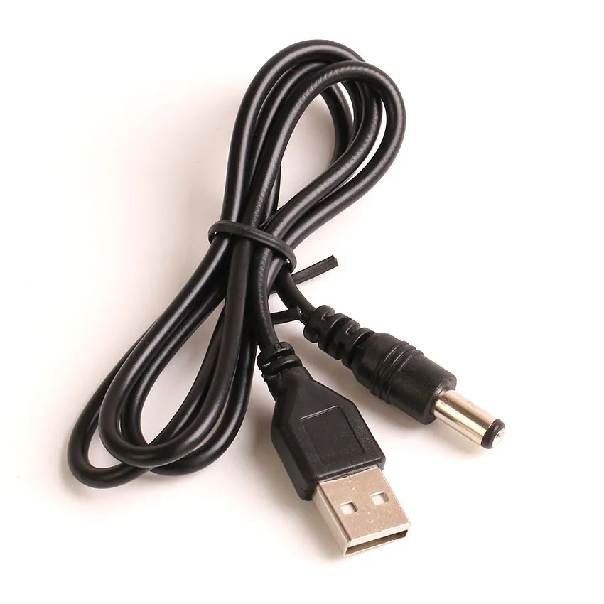 100 PZ 80 cm Cavo di ricarica USB da 5,5 mm * 2,1 mm USB A DC 5,5 * 2,1 mm Cavo di alimentazione jack