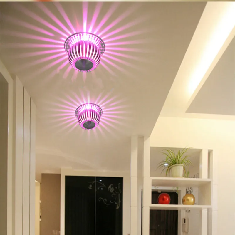 Novelty Ceiling Lighting 90-260V 3W aluminum Lantern LED Ceiling Lamp ktv bar decoration Corridor Lights Hallway Lamp 