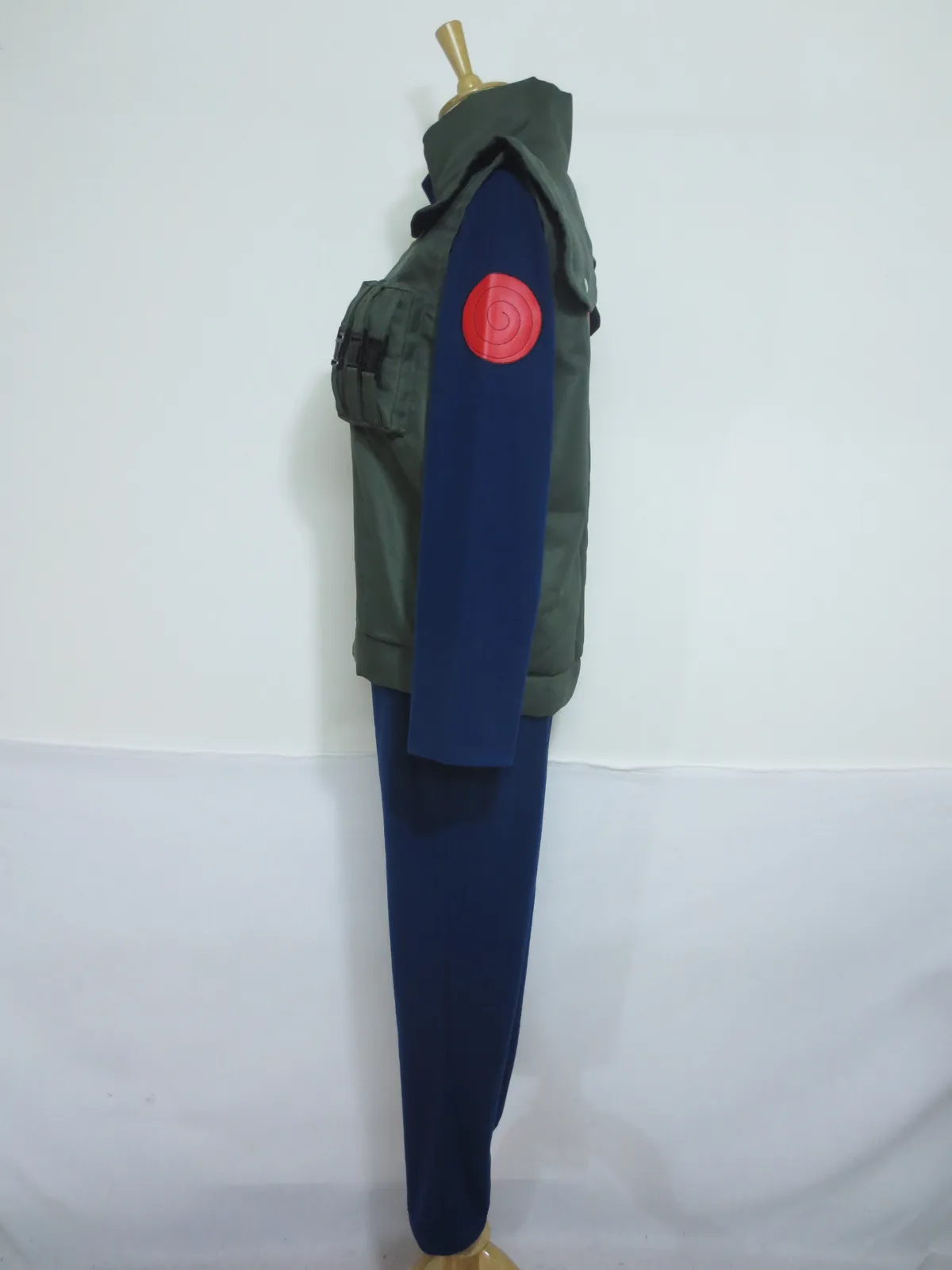 Costume Kakashi Hatake Uomo - Costume Ufficiale Naruto Completo Di Maglia, Gilet, Pantalone, Maschera E Fascia