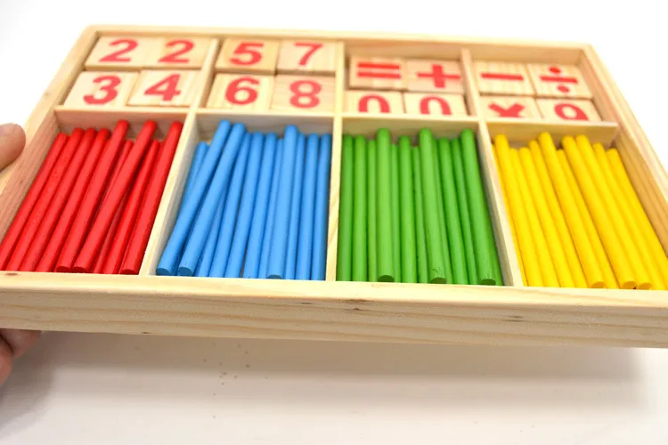 Kinder Intelligenz Spielzeug Holzstab Mathematik Frühes Lernspielzeug Kinder Frühes Lernspielzeug Großhandel Kinder Geschenk