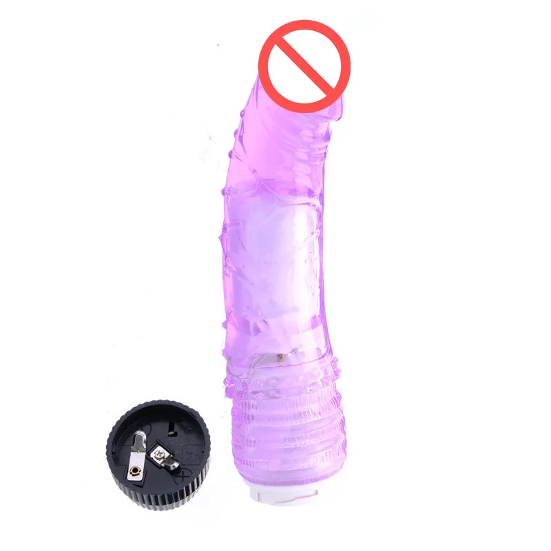 Soft Jelly Crystal Multispeed Wasserdichter realistischer Dildo-Vibrator Penis Leistungsstarke G-Vibe-Vibratoren für Frauen-Sexprodukt