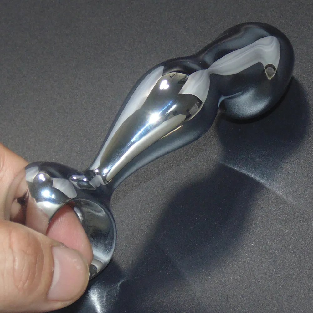 2016 big Stainless Steel Anal Plug Metal Prostate Massage Wand Sex Toys