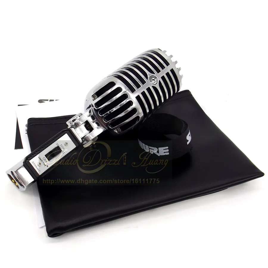 Professional Wired Dynamic Vintage Microphone Studio Mic For KTV DJ Karaoke Recording Microphone Stage Retro Microfone Microfono9722058