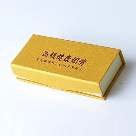 Расширенный золотой бархат коробка 12x5.5x2.Сигарета сигареты 5cm куря упаковывая
