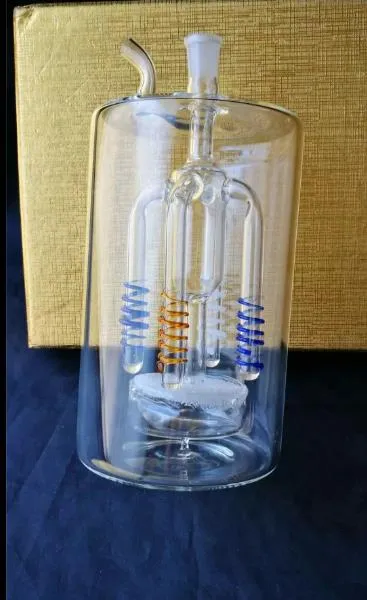 Durchmesser 8 cm, 15 cm hoher Dämpfertopf – Shisha-Rauchpfeife aus Glas. Gongs aus Glas – Bohrinseln, Glasbongs, Shisha-Rauchpfeife aus Glas