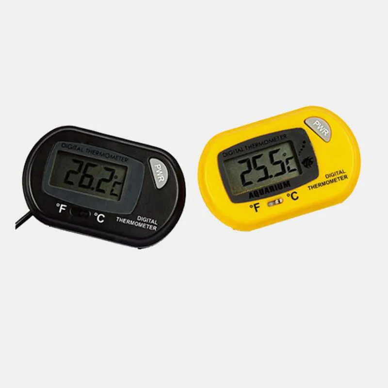 2017 Nieuwe LCD Digitale Aquarium Aquarium Thermometer Temperatuur Water Terrarium Zwarte Aquariums Aquariums Vis Gratis verzending