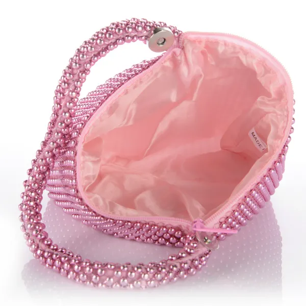 جديد 2016 Candy Color Luxury Bags Women Women Beeded Clatses Wrist Bas Mini حامل 278 فولت