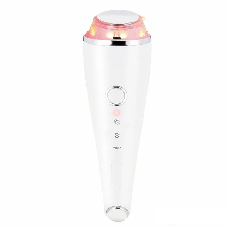 Ultrasons froid Vibration SPA visage yeux masseur LED Photon Rechargeable beauté soins de la peau Anti lignes rides Portable usage domestique