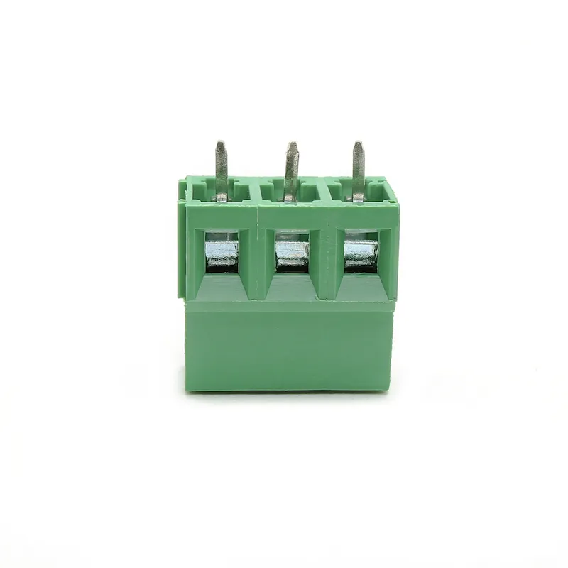 Suyep 3-poliger Schraubklemmenblock-Anschluss, 300 V, 10 A, 5,0 mm, KF128-5.0-3P, grünes Eisen