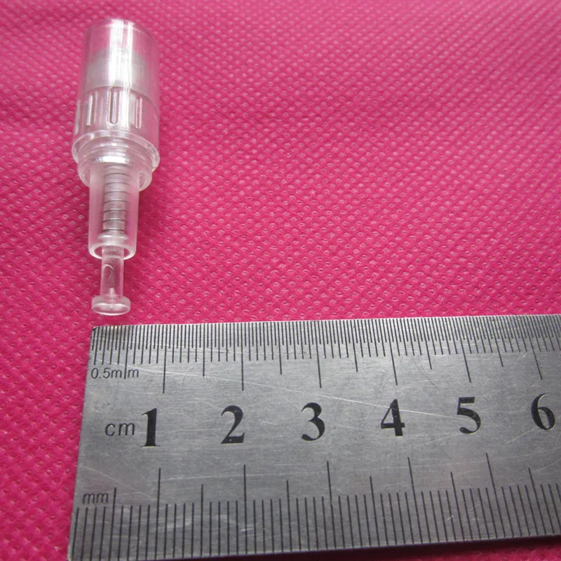 Wrinkle Removal 9 Pin Needle Cartridge Screw Port for Electric Auto Microneedle Derma Pen Derma Roller 0.25~2mm Tips Nutrition Input