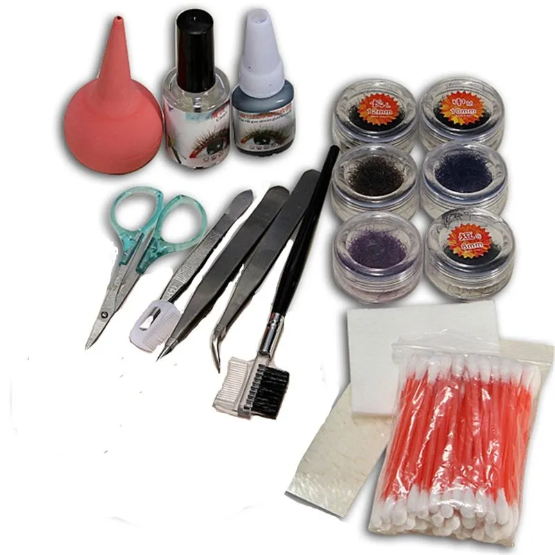 Wimpers Groothandel Professional Make -up valse wimperverlenging cosmetische set kit oog individuele handgemaakte natuurlijke lange wimpers ogen op schoonheid