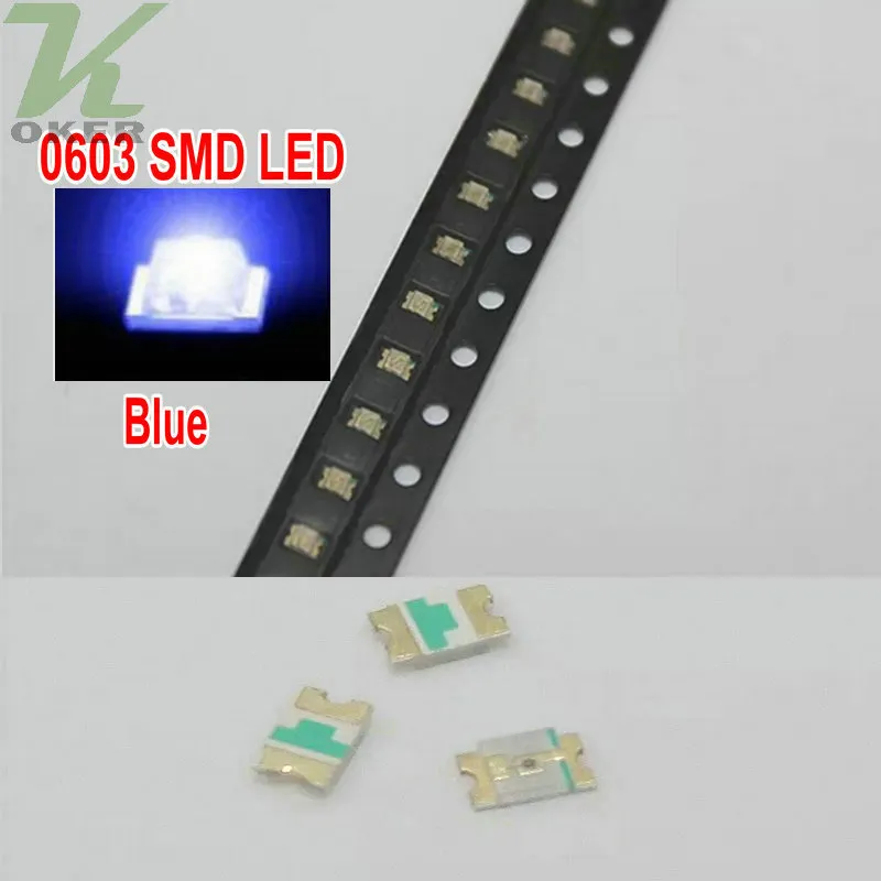 Wholesale /Reel SMD 0603 Blue LED Light Emitting Diodes, Ultra Bright ...