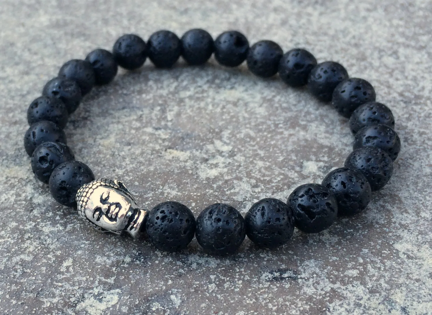 SN1051 Nieuwe sieraden Mens Vulkanische Lava Bracelet Yoga Boeddha Meditatie Sieraden Beste cadeau voor hem