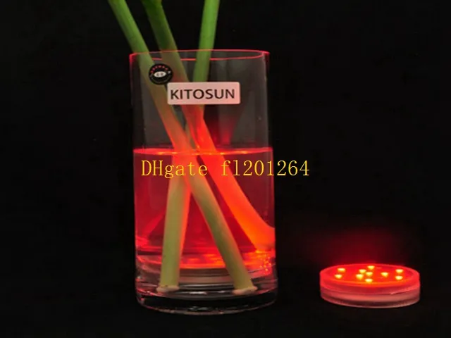 50ピース送料無料RGB多色リモートコントロール16箱の水中LEDライトウェディングパリト防水LEDの花瓶ベースライト