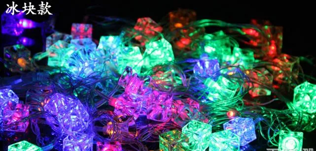 Holiday Led lighting waterproof colorful lighting strings bells Snowflake lights party festive Christmas event Decorative Lights 4.5m gift