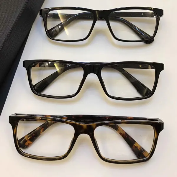 OPR 06SV Luxury Fashion Men Brand Designer Popular PD 06SV Glasses光レンズスクエアフルフレームブラックカメの最高品質3470285