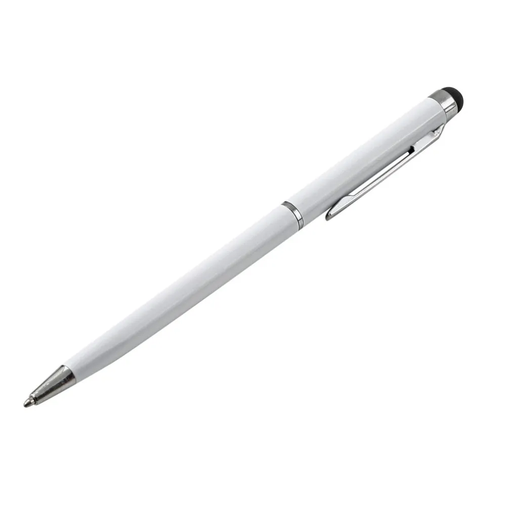 Multicolor Universal 2in1 Kapacitiv pekskärm Stylus Ball Point Pen för iPad iPhone Android -telefon