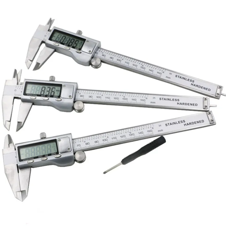 Freeshipping 0-150mm MM / POLEGADA Toda a Aço Inoxidável de Alta Precisão Eletrônica Digital Vernier Caliper Medição Ferramentas de Medição