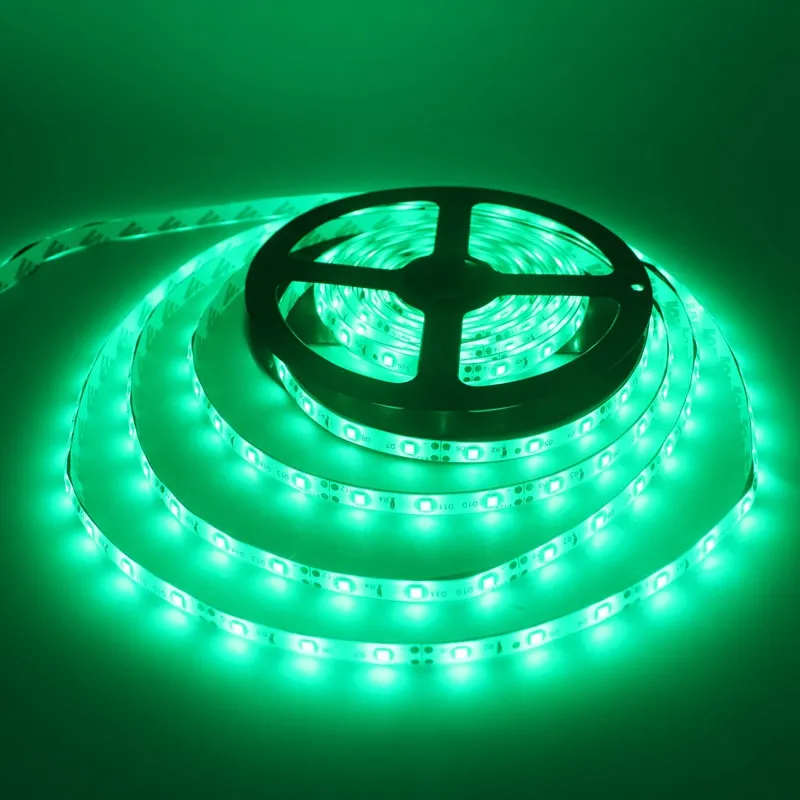 2835 SMD LED قطاع 5 متر / لفة دافئ أبيض / أبيض 60 المصابيح / م dc12v ماء 300leds ضوء مرن