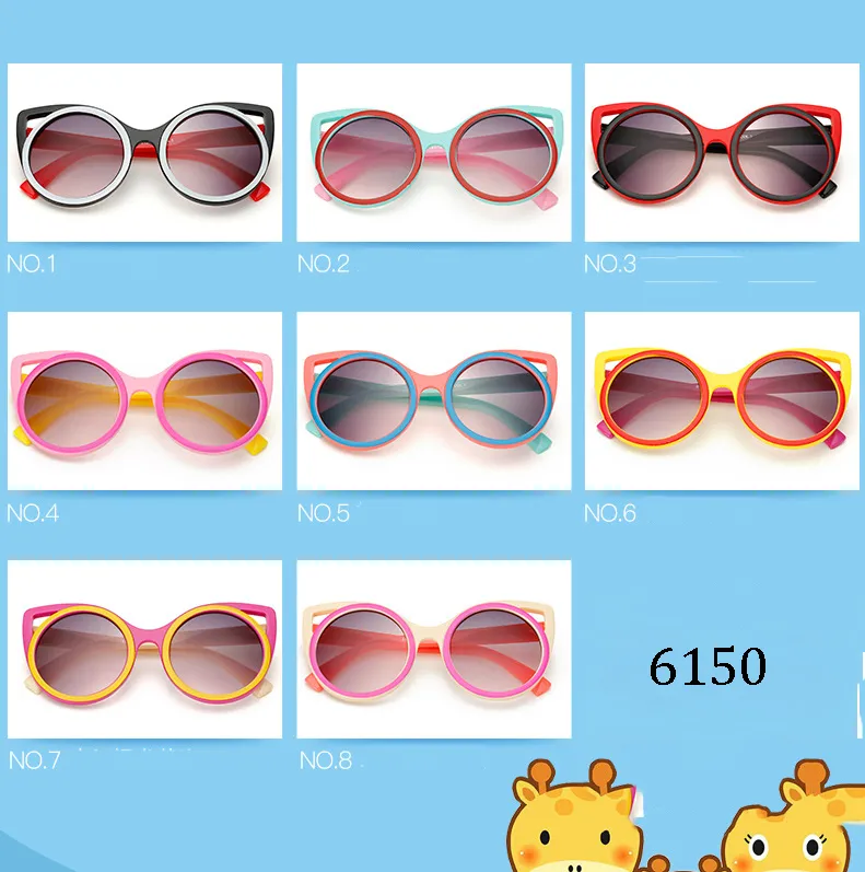 86 Couleur Enfants chauve-souris Éléphant nez Chien oreille oeil de chat dessin animé animal forme mignon lunettes de soleil garçon fille En Gros