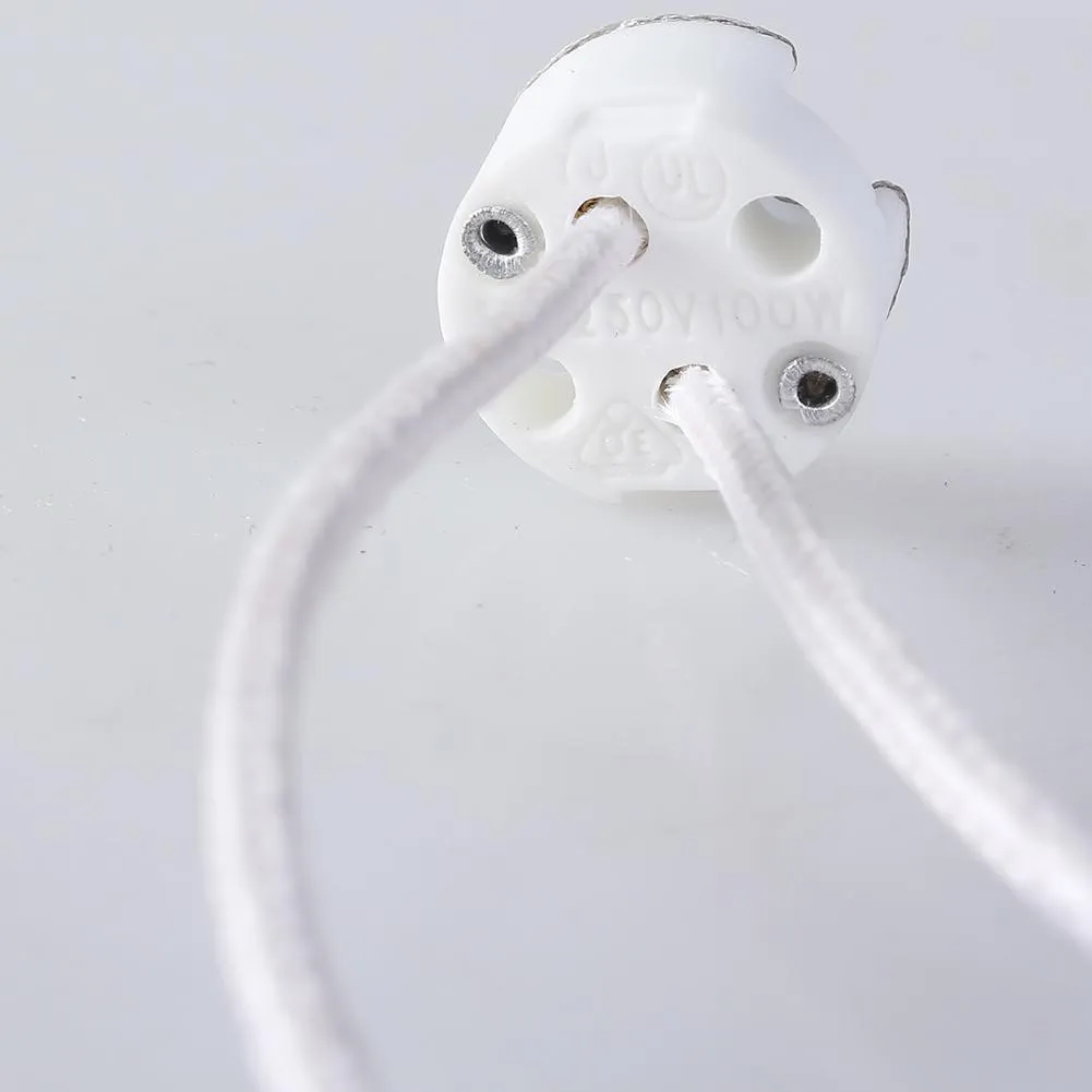 MR16 Socket LED-lampa Halogen Ljushållare Baser Keramisk trådkontakt