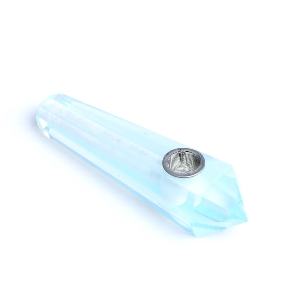 HJT Hela kvinnor Moderna anpassade rökrör Naturliga Opal Crystal Quartz Healing Tobacco Pipes med 5 metallfilter5069240