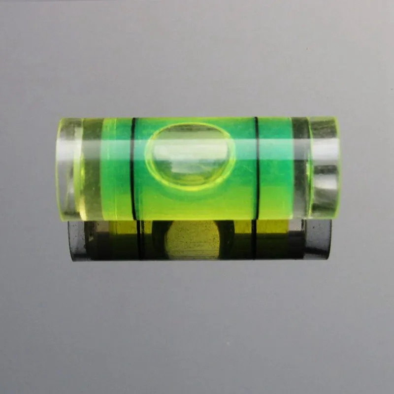 (50 pieces /lot) 9.5*25mm Plastic Tube Level Bubble Spirit level Bubble for Photo Frame Level Measurement Instrument