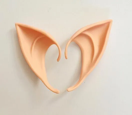 Hem Garden Festival Mysterious Elf Ears Fairy Cosplay Tillbehör Latex Soft ProThetic False Ear Halloween Party Masks Cos Mask XB1