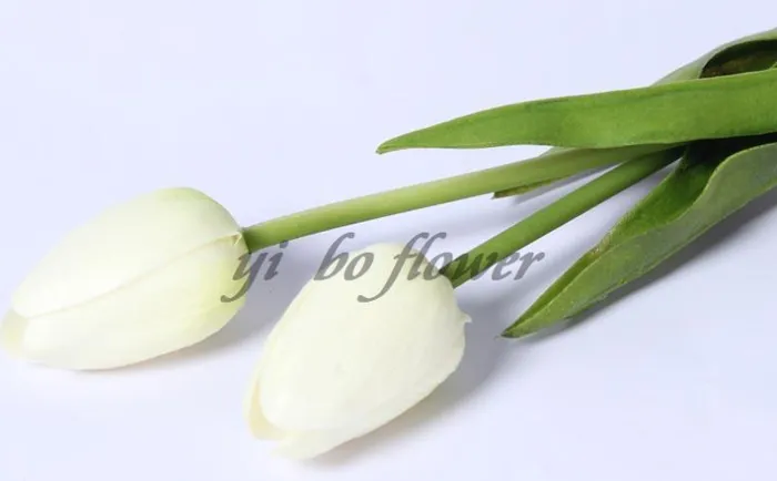 Latex Tulips Artificial Pu Flower Bouquet Real Touch Fleurs pour d￩coration de maison Fleurs d￩coratives de mariage 11 Couleurs Option