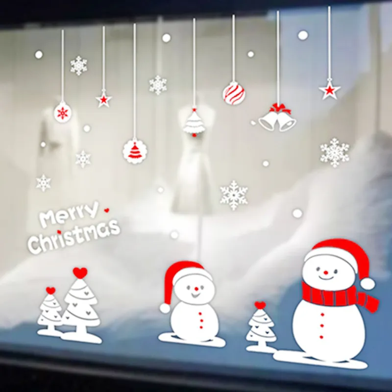 Adesivi Per Finestre Di Natale – Decorazioni In PVC Statico Rimovibile – Fiocchi Di Neve E Motivi Natalizi Per Vetro E Specchio - 4