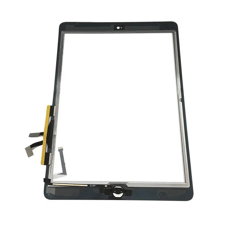 Touch Screen Glass Panel Digitizer with Buttons Adhesive Assembly for iPad Air 