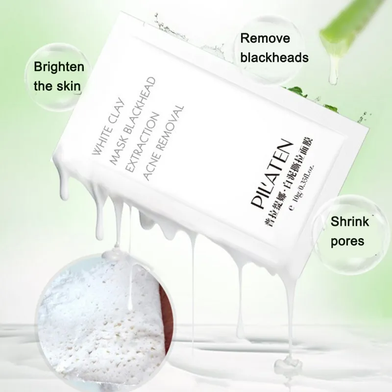 PILATEN VERWIJDERDE MACHJEKEN PEEL UIT MASKER ACNE DEEPE CLEANING GEZICHT MASKERS ALEOE VERA WHITE CLAIA FACIAL SKINCARE