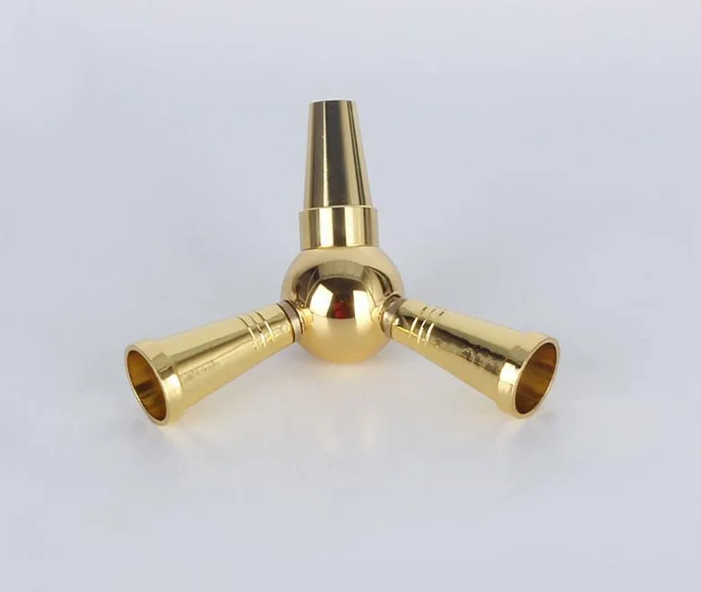 Hookah Hookah Pipe Fittings Metal Converter Converter Dual Two Portable Mini Tube Regulator