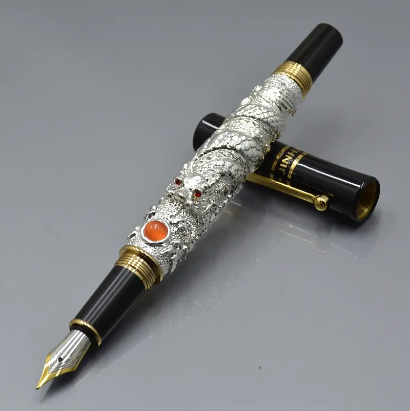Wholesale Luxury JINHAO Gold/Silver And Gray Dragon Sculpture Fountain